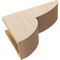 Ekena Millwork 5"W x 15"D x 10"H Classic Crestline Rough Cedar Woodgrain TimberThane Corbel, Primed Tan CORUR05X15X10CRERCPR - alternate 6